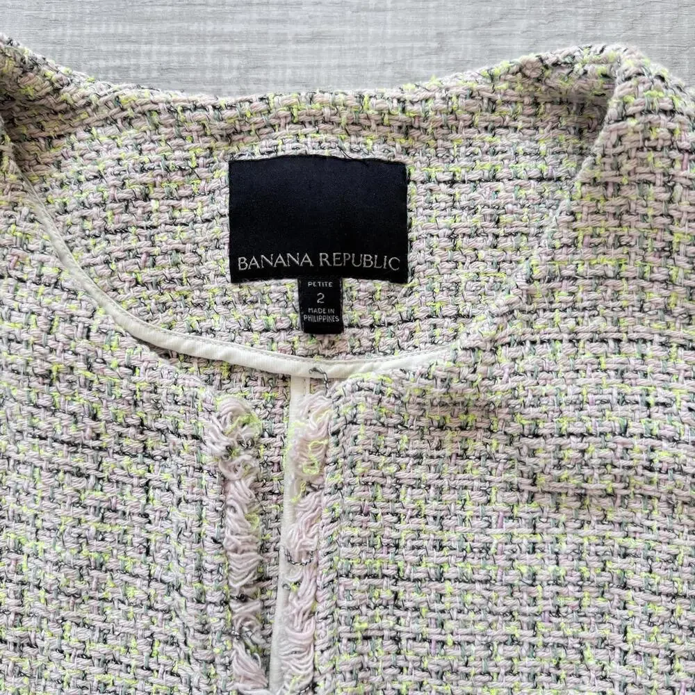 Banana Republic Women's Tweed‎ Jacket, Size 2P